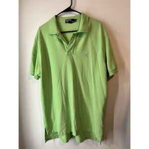 Ralph Lauren Polo Shirt Mens Size‎ XL Green Pony Casual Short Sleeve